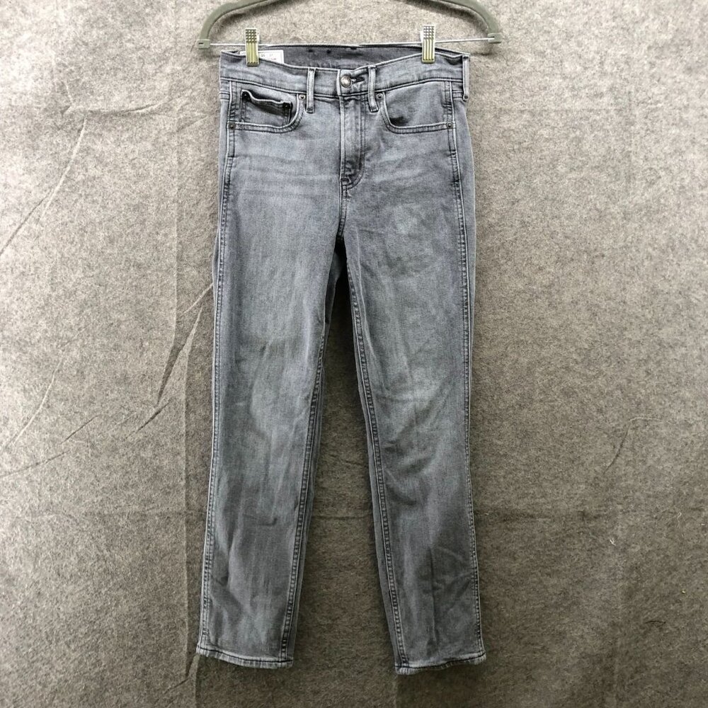 GAP Vintage‎ Slim Mid Rise Jeans Womens 26 Regular Gray Wash Denim Cotton Blend